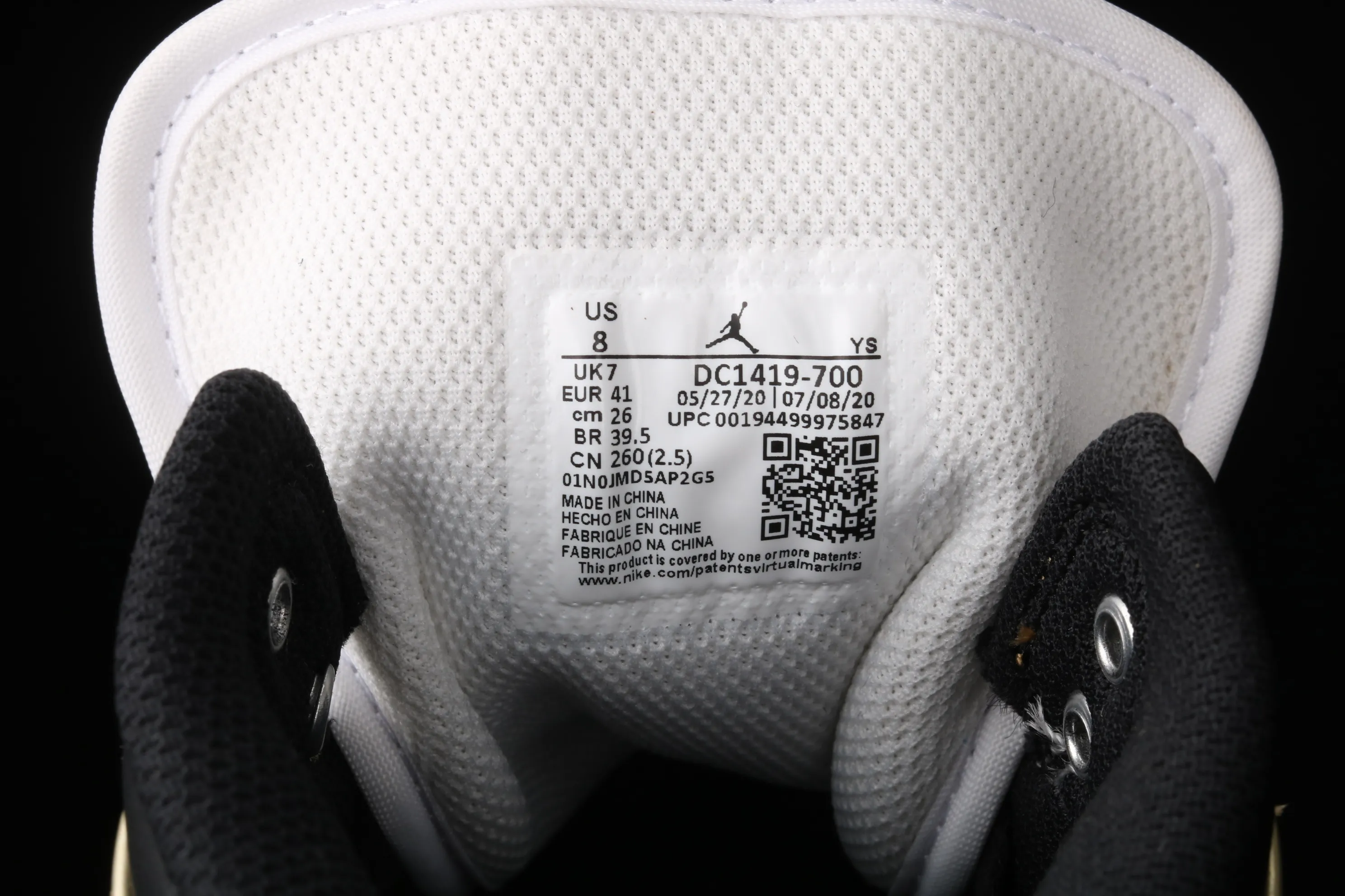 All categories Air Jordan Jordan series basketball shoes Air Jordan 1 Mid G version pure original Air Jordan 1 Mid AJ1 Joe 1 liquid gold DC1419-700